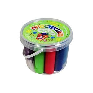 Тесто для лепки Набор №3 в большой пластиковой банке с крышкой (12 цветов).