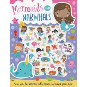Mermaids and Narwhals Puffy Stickers book