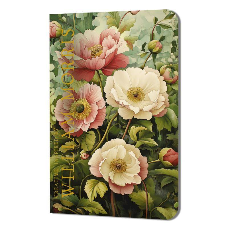 Блокнот Creative.Inspired by William Morris (пионы на зеленом фоне)