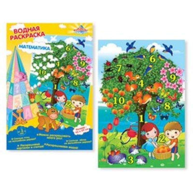 Водная картинка-раскраска 'МАТЕМАТИКА' (32485)