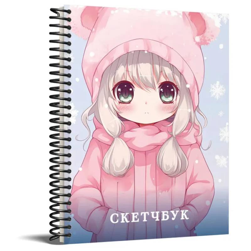 Скетчбук Эксмо Аниме 162 на 210 мм 40 листов розовый Скетчбук Эксмо Аниме 162 на 210 мм 40 листов розовый