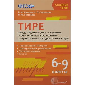 Тире между подлежащим и сказуемым, тире в неполном предложении, соединительные и выделительные тире. 6-9 классы