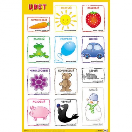 Книги для самых маленьких (0-3 года), книга Цвет