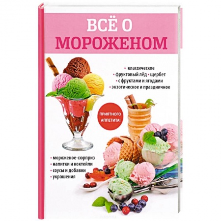 Выпечка, десерты, книга Все о мороженом