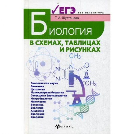 Школьникам и абитуриентам, книга Биология в схемах, таблицах и рисунках