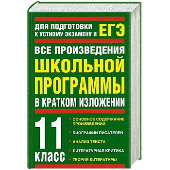 Все произведения школьной программы в кратком изложении. 11 класс