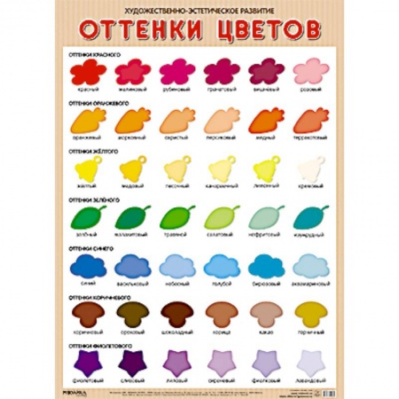 Оттенки цветов