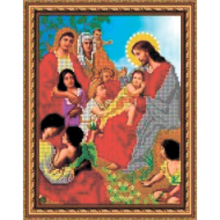 «Светлица» набор для вышивания бисером 8437 «Беседа Иисуса с детьми» бисер Чехия 19x24 см