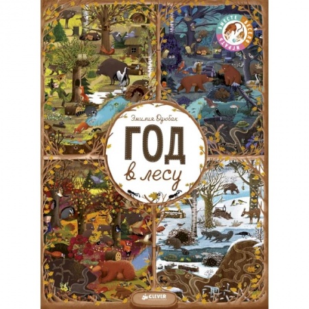 Познавательная литература, книга Год в лесу. Найди и покажи