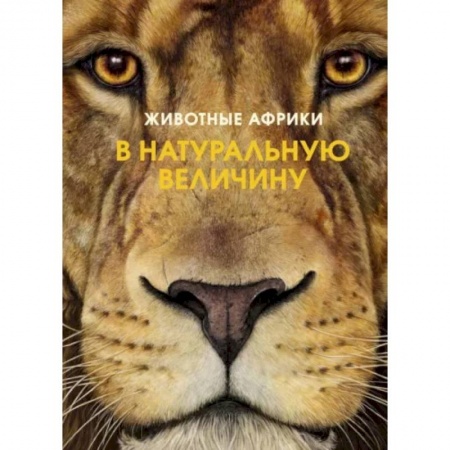 Познавательная литература, книга Животные Африки в натуральную величину