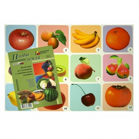 Книги, книга Комплект плакатов 'Плоды земли' (4 плаката: 'Фрукты', 'Ягоды', 'Овощи', 'Грибы') ФГОС ДО