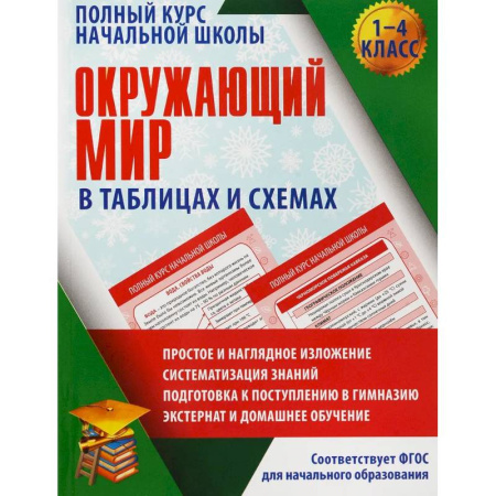 Школьникам и абитуриентам, книга Окружающий мир в таблицах и схемах. 1-4 класс