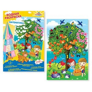 Водная картинка-раскраска 'МАТЕМАТИКА' (32485)