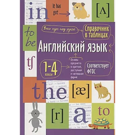 Изучение языков, книга Справочник в таблицах. Английский язык для начальной школы.