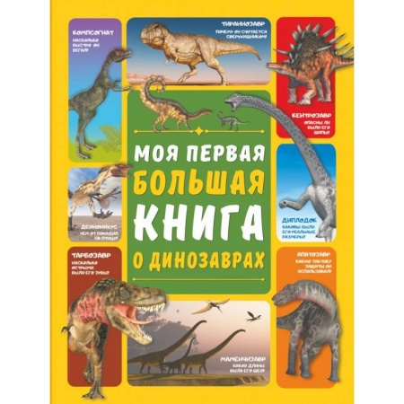 Познавательная литература, книга Моя первая большая книга о динозаврах