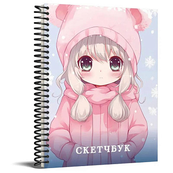Скетчбук Эксмо Аниме 162 на 210 мм 40 листов розовый Скетчбук Эксмо Аниме 162 на 210 мм 40 листов розовый