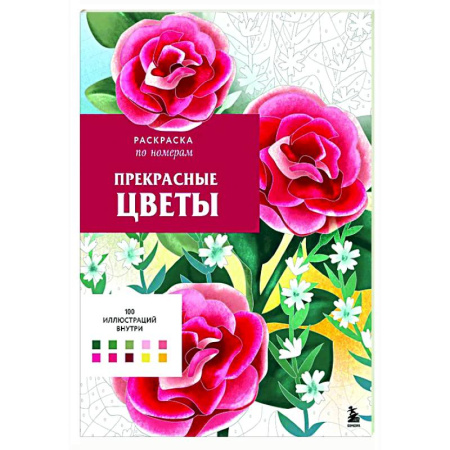 Развлечения. Праздники. Юмор, книга Прекрасные цветы. Раскраска по номерам