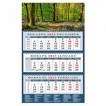 Календарь Тропинка в весеннем лесу на 2023 год