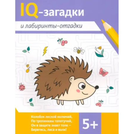 Загадки. Скороговорки. Считалки, книга IQ-загадки и лабиринты-отгадки: 5+