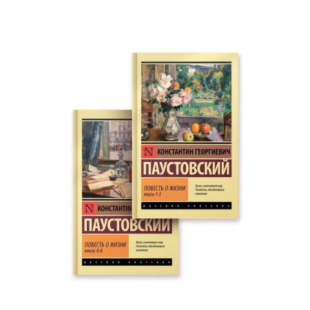 Классика, современная литература, книга Повесть о жизни (комплект из 2-х книг)