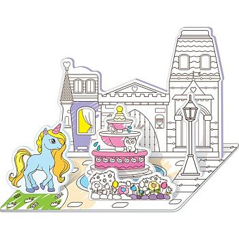 В сказочном городе. Объемные раскраски