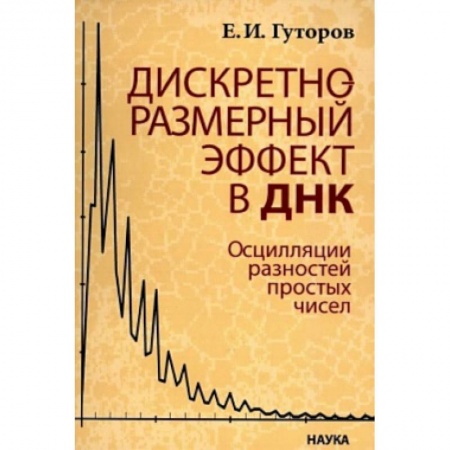 Естественные науки, книга Дискретно-размерный эффект в ДНК. Осцилляции разностей простых чисел