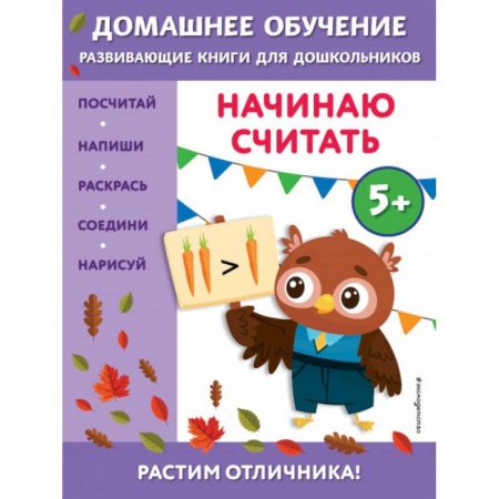 Книги для дошкольников (4-6 лет), книга Начинаю считать: для детей от 5 лет